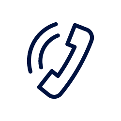 Icon of a telephone handset with sound waves, indicating an incoming or outgoing call.
